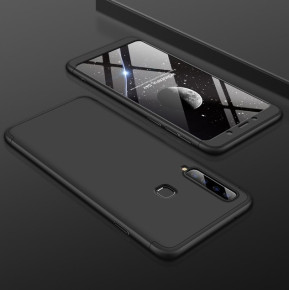 Твърд калъф лице и гръб 360 градуса FULL Body Cover за Samsung Galaxy A9 2018 A920F черен 